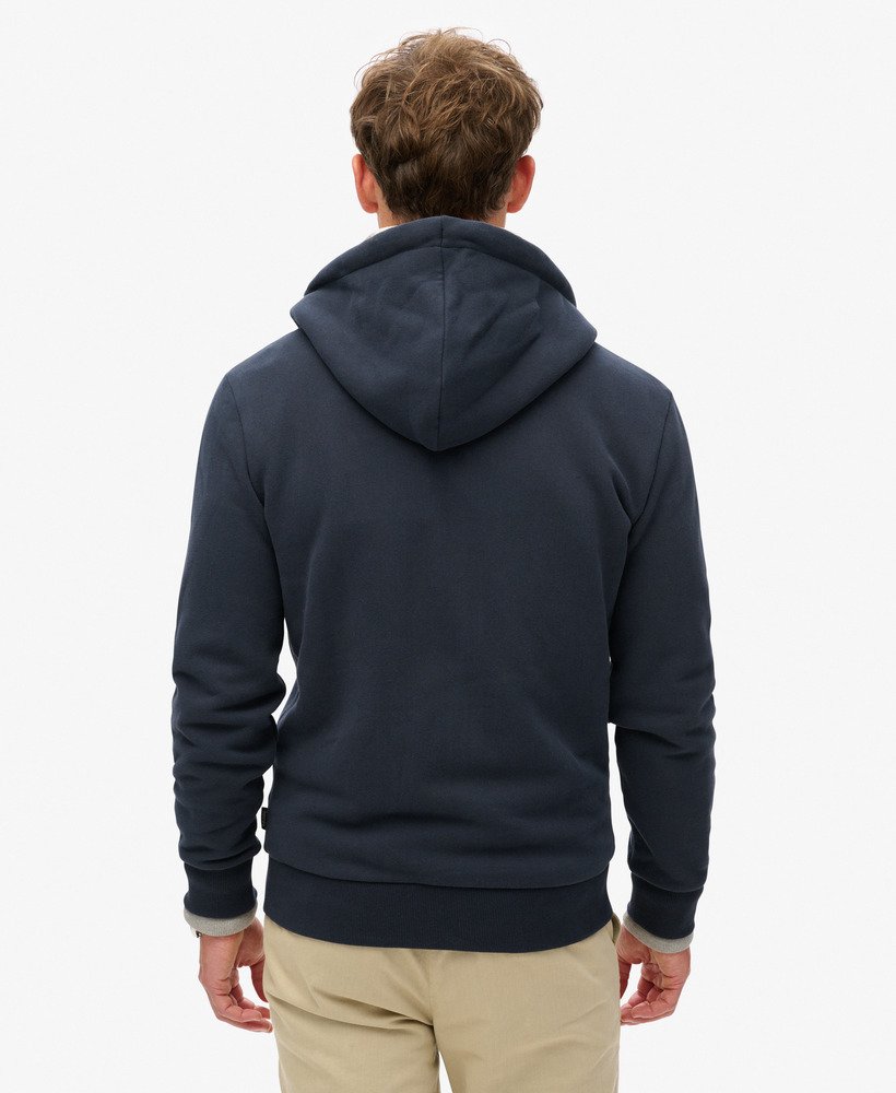 【SUPERDRY】Neon Vintage Logo ジップ パーカー mens Neon Vintage Logo Graphic Zip Hoodie in Storm Grey