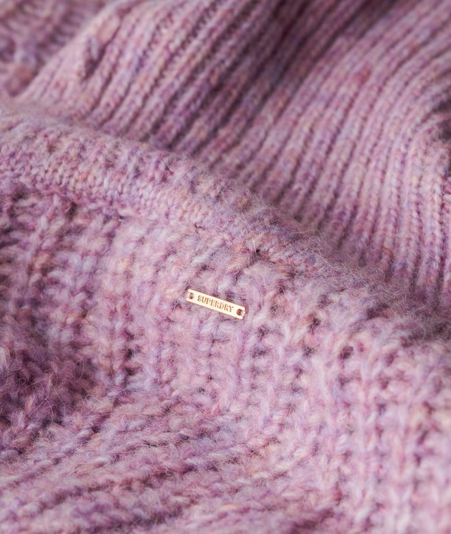 Brushed Rib Slouch Neck Jumper