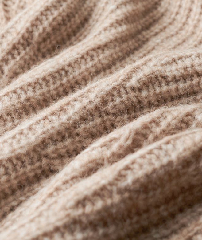 Brushed Rib Slouch Neck Jumper
