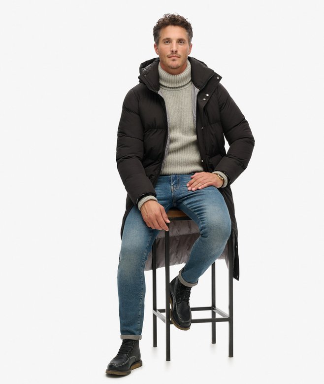 Longline Hooded Puffer Coat