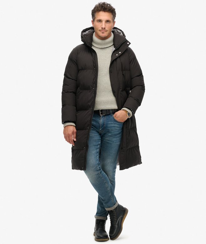 Longline Hooded Puffer Coat