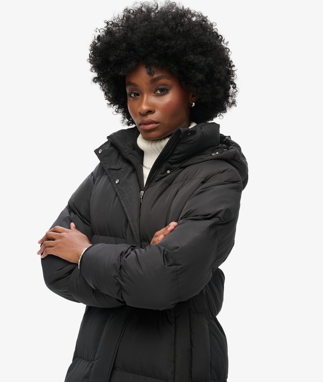Maxi Hooded Puffer Coat