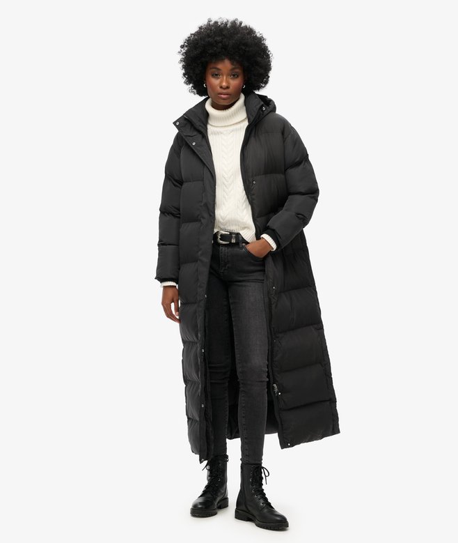 Maxi Hooded Puffer Coat