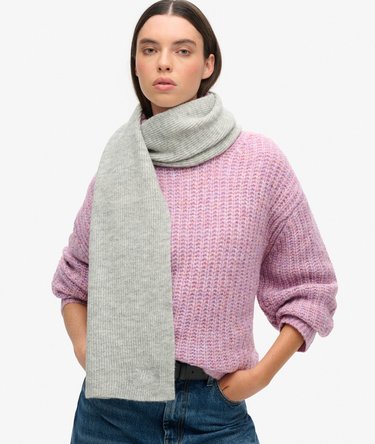 Soft Rib Knit Scarf Image 3