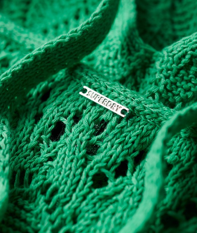 Crochet Halter Maxi Dress