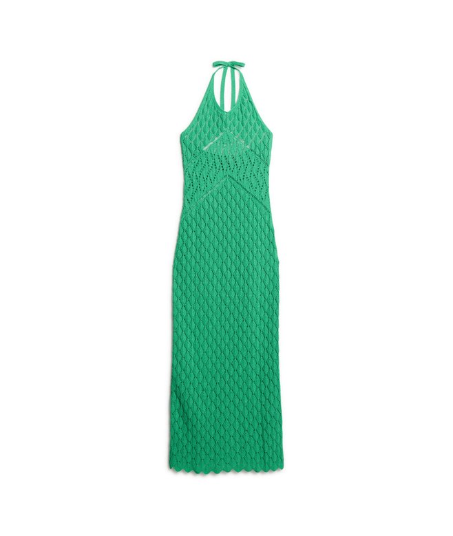 Crochet Halter Maxi Dress