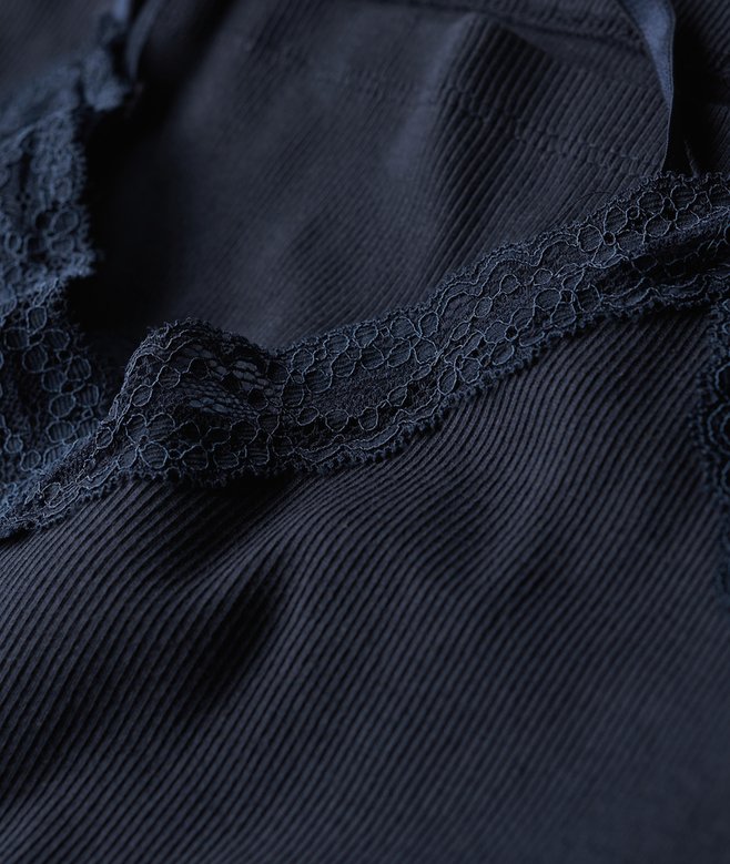 Athletic Essential Lace Trim Cami Top