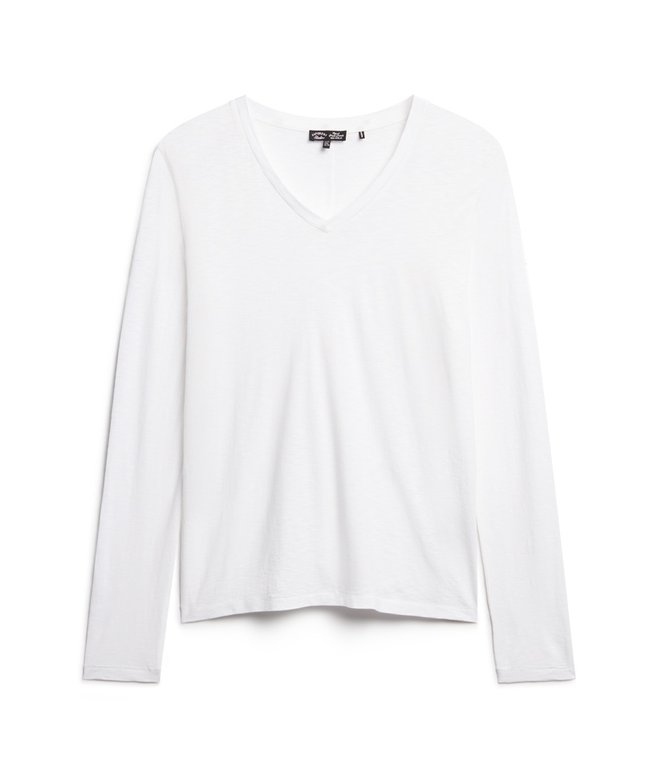 Long Sleeve Jersey V-Neck Top