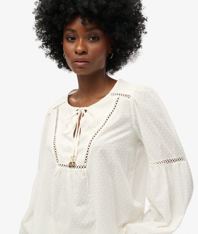 Ibiza Long Sleeve Beach Blouse