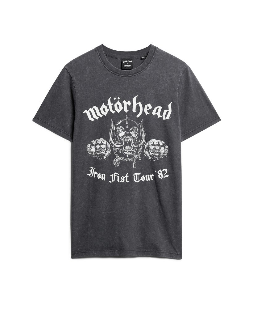 mens Motörhead x Superdry Limited Edition Band T-Shirt in Mid