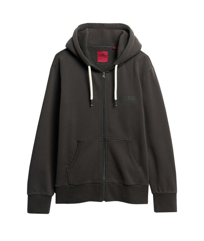 Tattoo Graphic Loose Zip Hoodie
