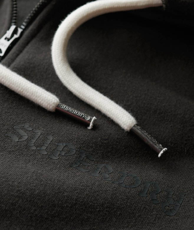 Tattoo Graphic Loose Zip Hoodie
