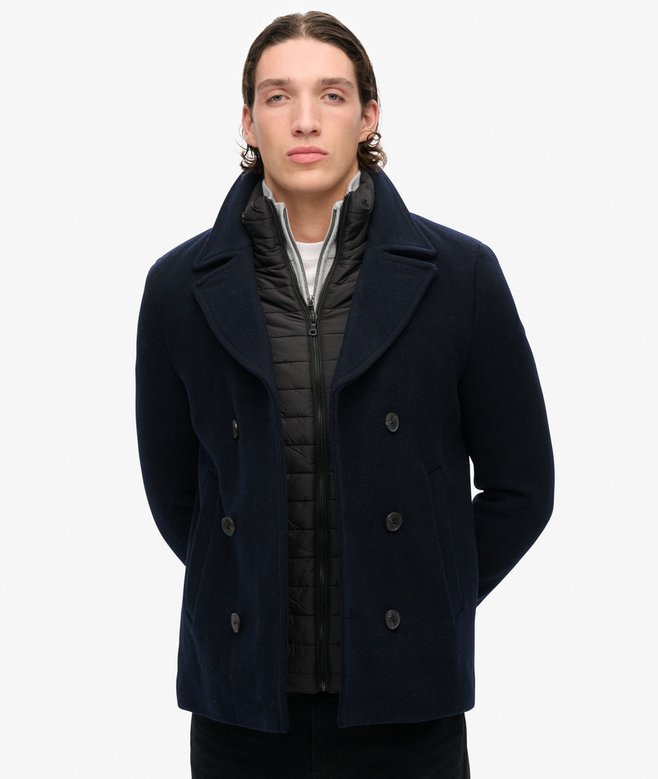 Two In One Wool Pea Coat