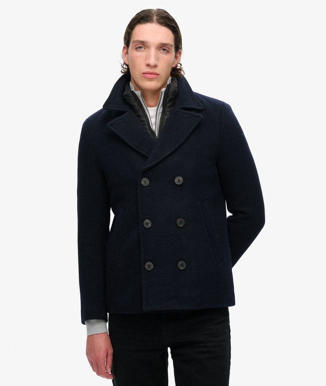 Two In One Wool Pea Coat