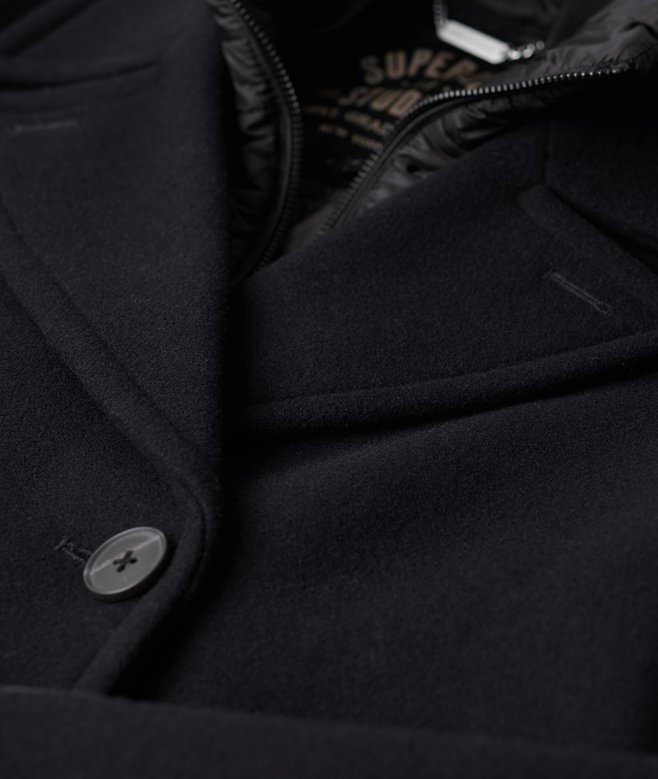 Two In One Wool Pea Coat