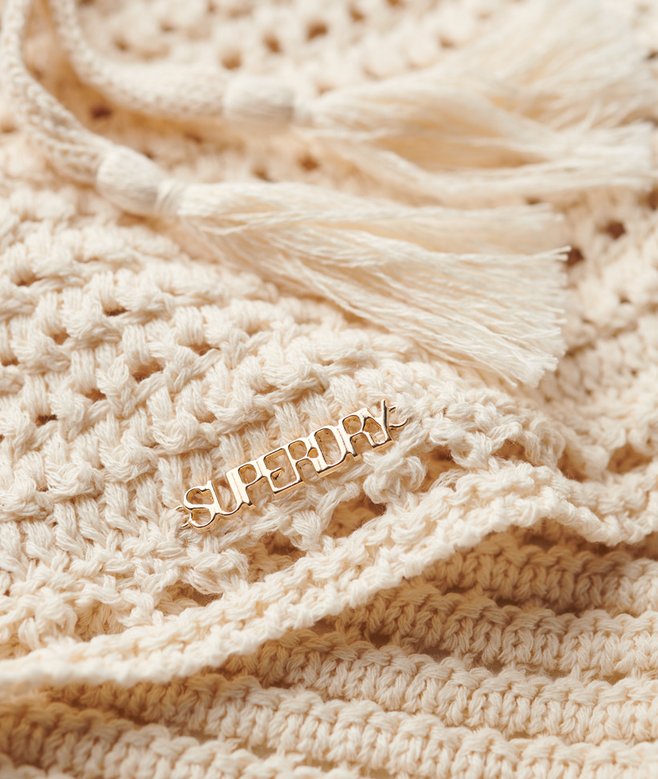 Cropped Halter Crochet Top