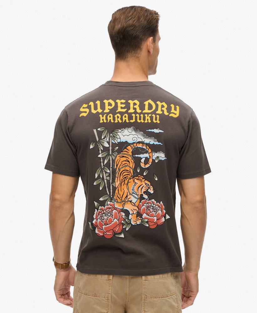 【Superdry】ブラック Superdry タトゥー グラフィック パーカー superdry-Black-Tattoo-Graphic-