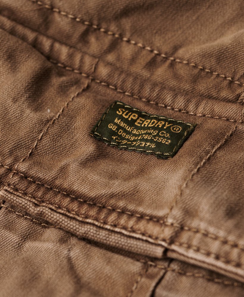 mens Core Cargo Shorts in Deep Brown | Superdry UK