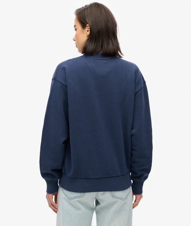 College Script Loose Sweatshirt