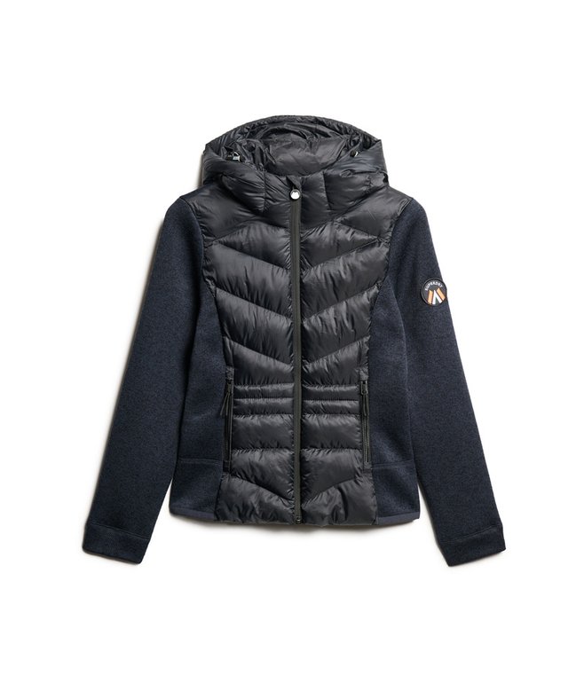 Hooded Storm Knit Hybrid Jacket