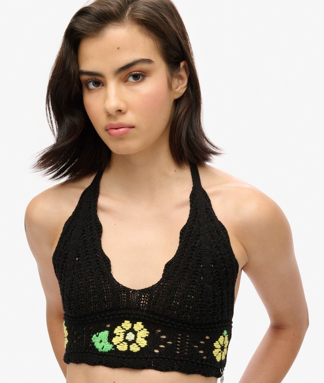Crochet Flower Bralette