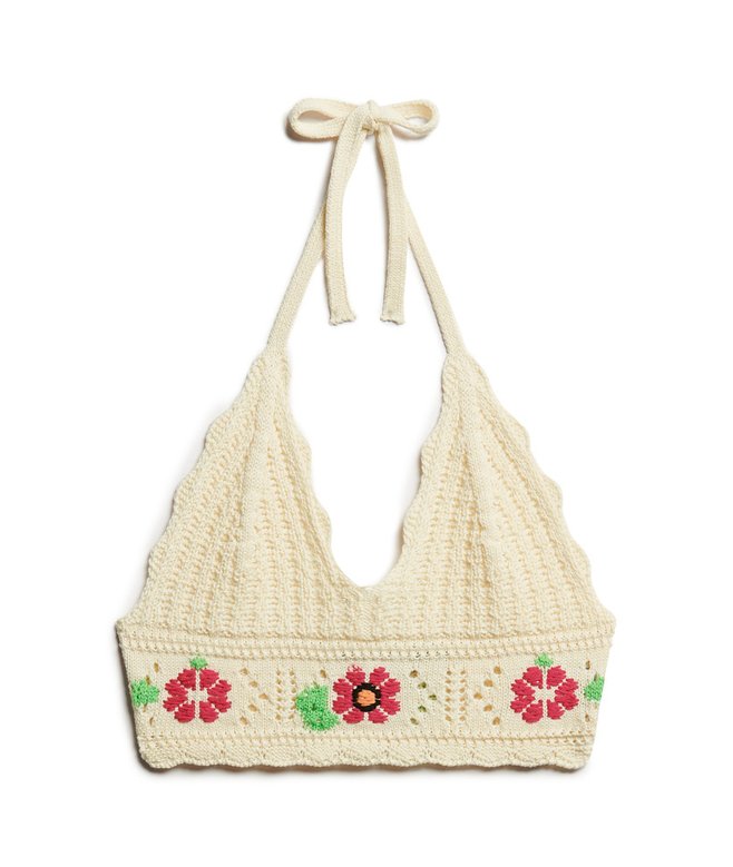 Crochet Flower Bralette