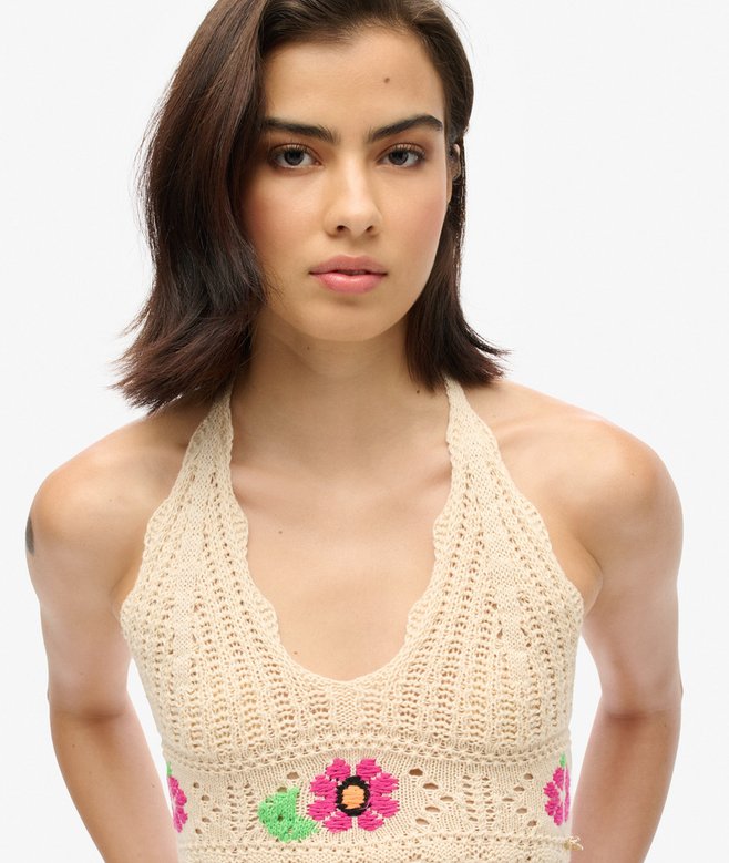 Crochet Flower Bralette