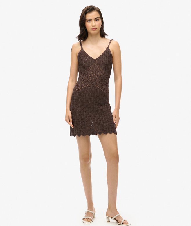 Crochet Cami Mini Dress
