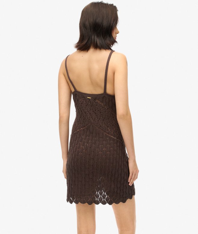 Crochet Cami Mini Dress