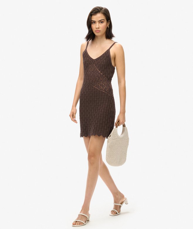 Crochet Cami Mini Dress