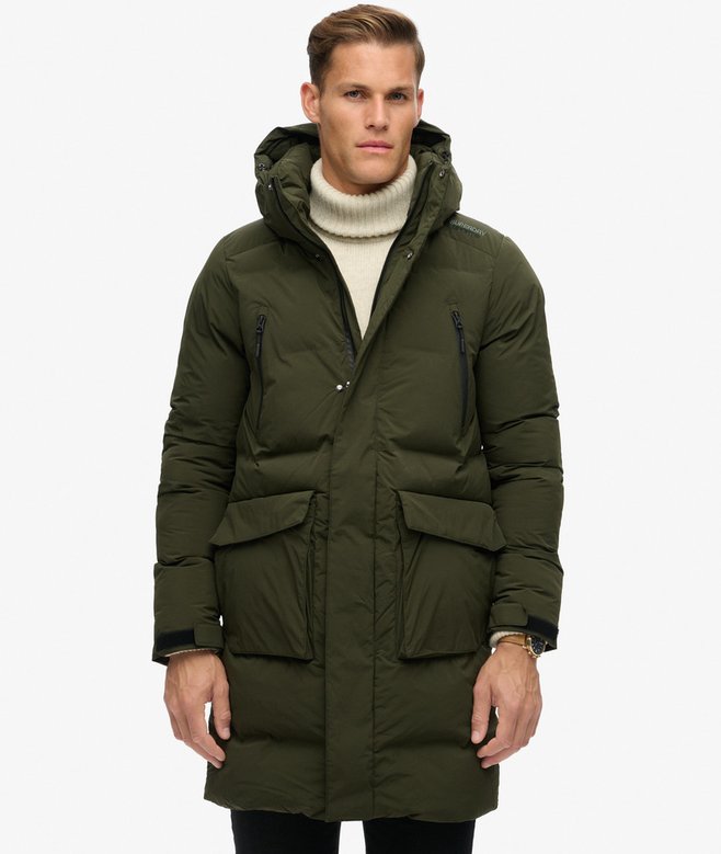Hooded Longline Padded Jacket