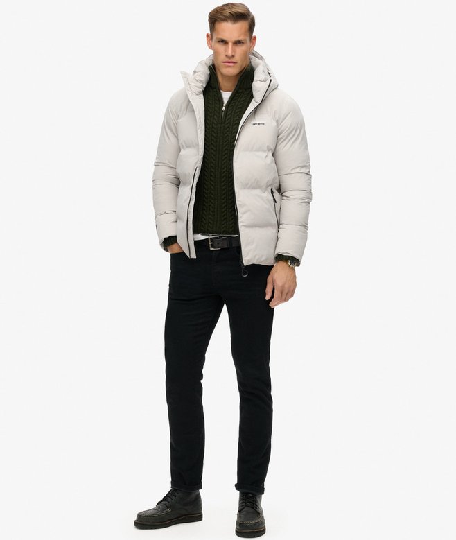 Hooded Boxy Puffer Jacket