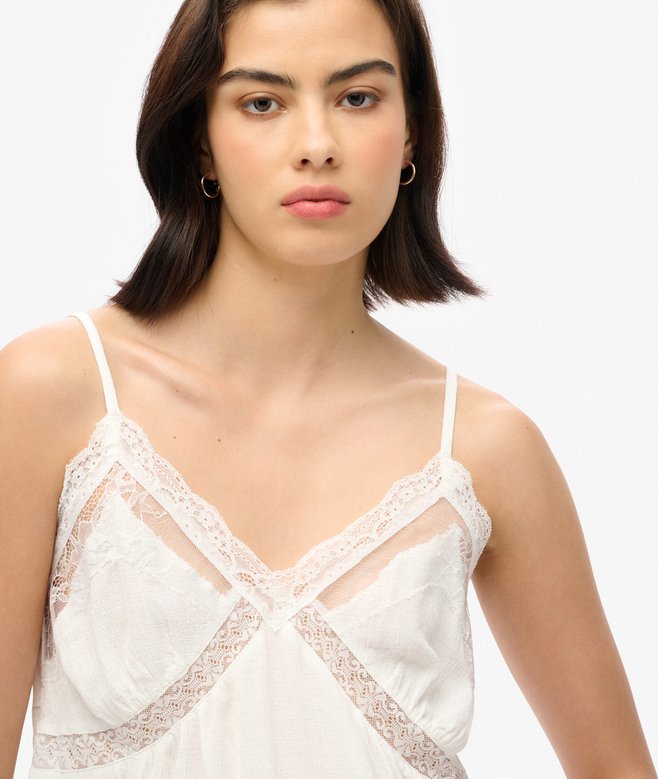 Ibiza Sheer Lace Cami Top