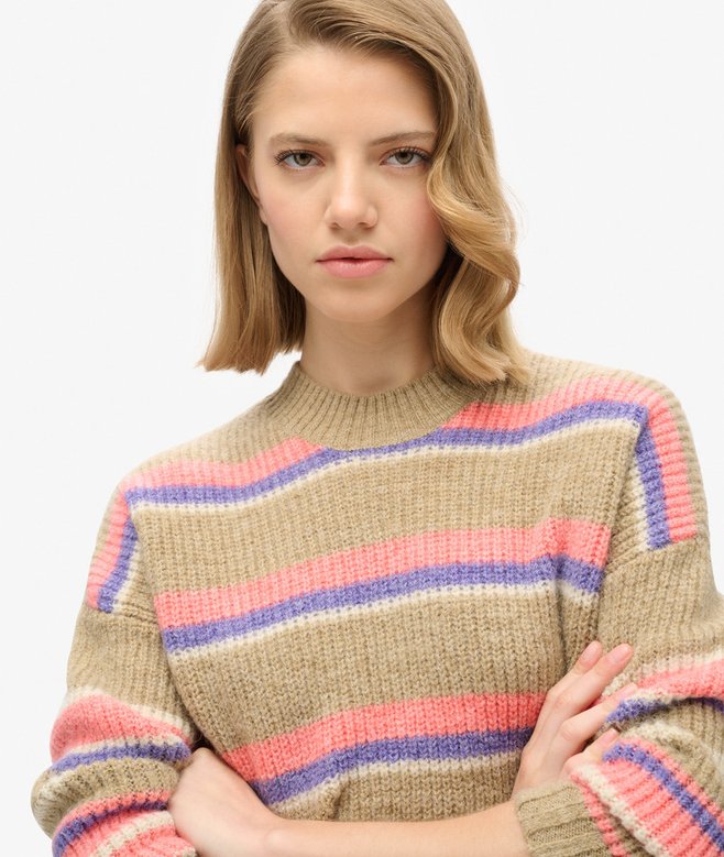Multi Stripe Crew Jumper