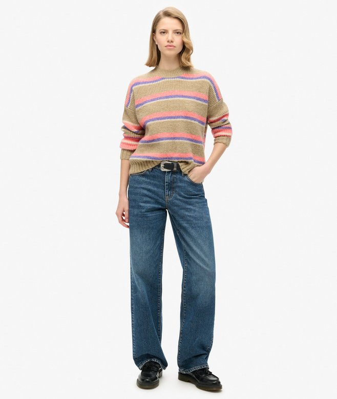 Multi Stripe Crew Jumper
