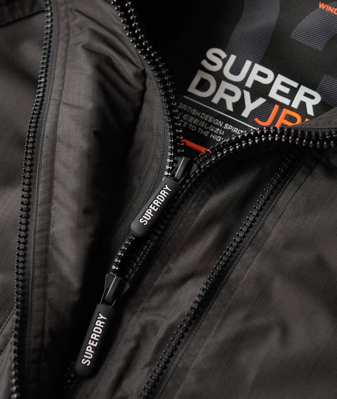 Mountain Windjacke mit Kapuze schwarz für Damen Superdry DE