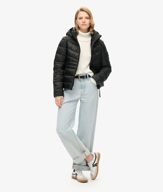 Hooded Fuji Quilted Padded Jacket