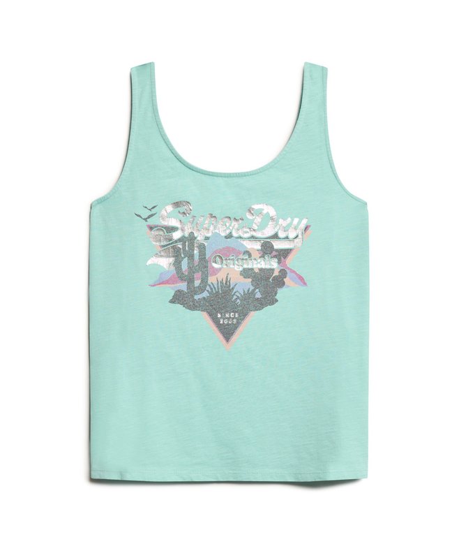 Vintage Logo Narrative Vest Top
