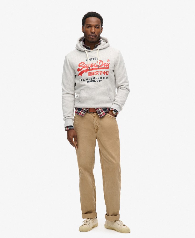【Superdry】Superdry Duo ビンテージ ロゴ パーカー mens Duo Vintage Logo Hoodie in JET BLACK | Superdry UK