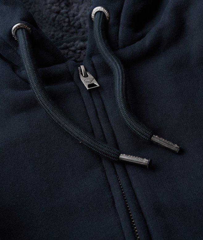 Borg Lined Zip Hoodie