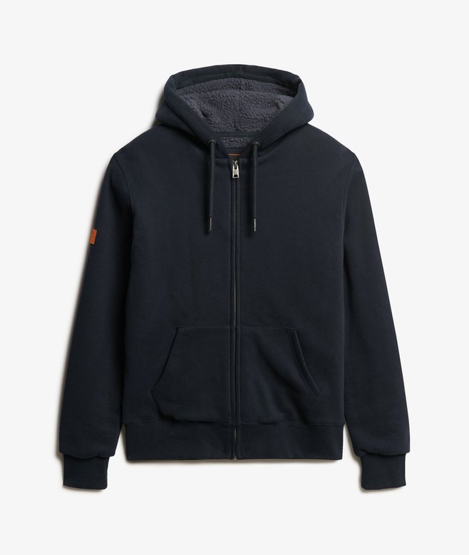 Borg Lined Zip Hoodie