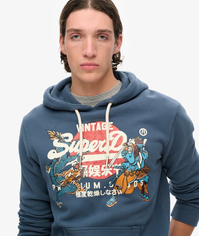 Tokyo Vintage Logo Graphic Hoodie