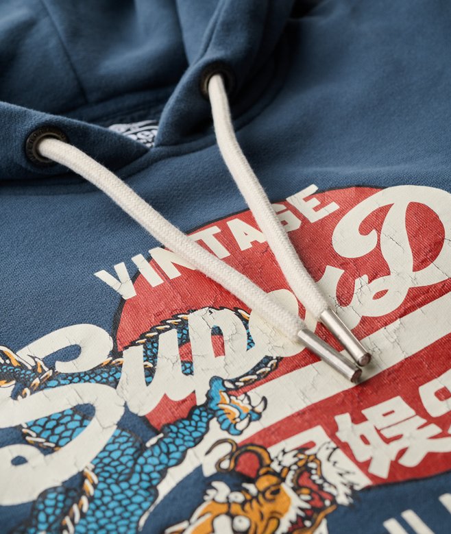 Tokyo Vintage Logo Graphic Hoodie