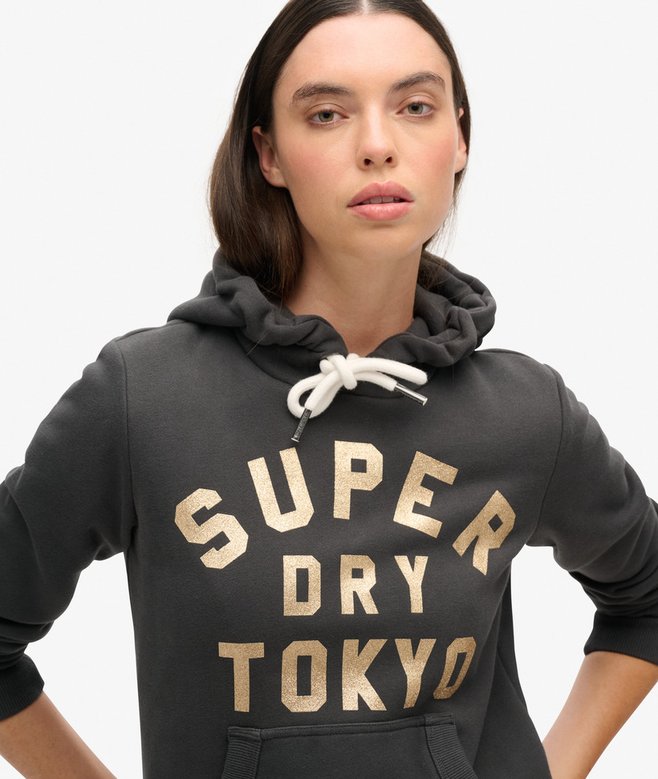 Glitter Graphic Logo Hoodie More Colours Available Price £29.99 Price reduced from £59.99 to You Save 50%