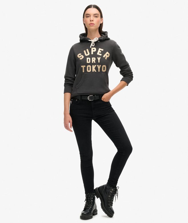 Glitter Graphic Logo Hoodie More Colours Available Price £29.99 Price reduced from £59.99 to You Save 50%