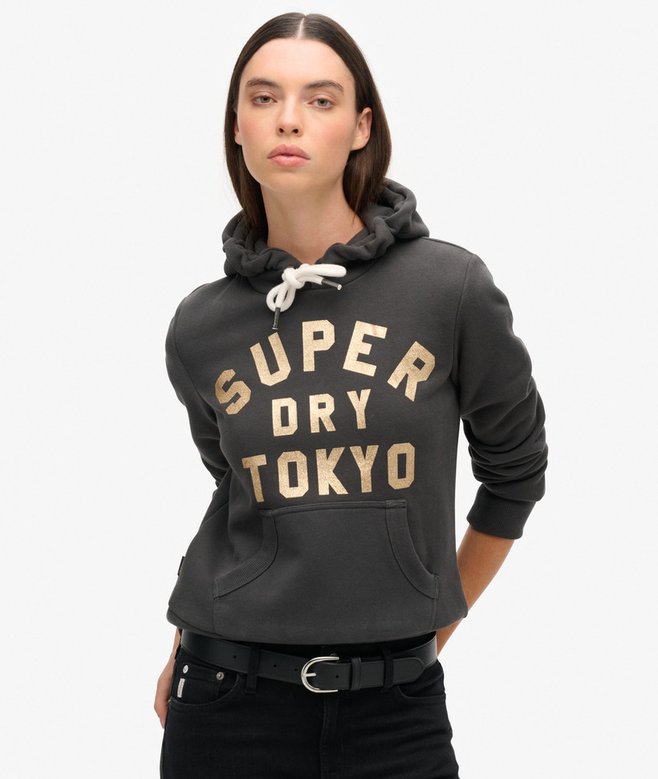 Glitter Graphic Logo Hoodie More Colours Available Price £29.99 Price reduced from £59.99 to You Save 50%