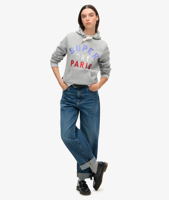Glitter Graphic Logo Hoodie More Colours Available Price £29.99 Price reduced from £59.99 to You Save 50%
