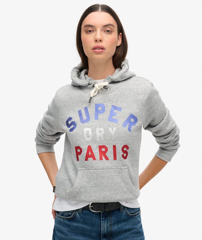 Glitter Graphic Logo Hoodie More Colours Available Price £29.99 Price reduced from £59.99 to You Save 50%
