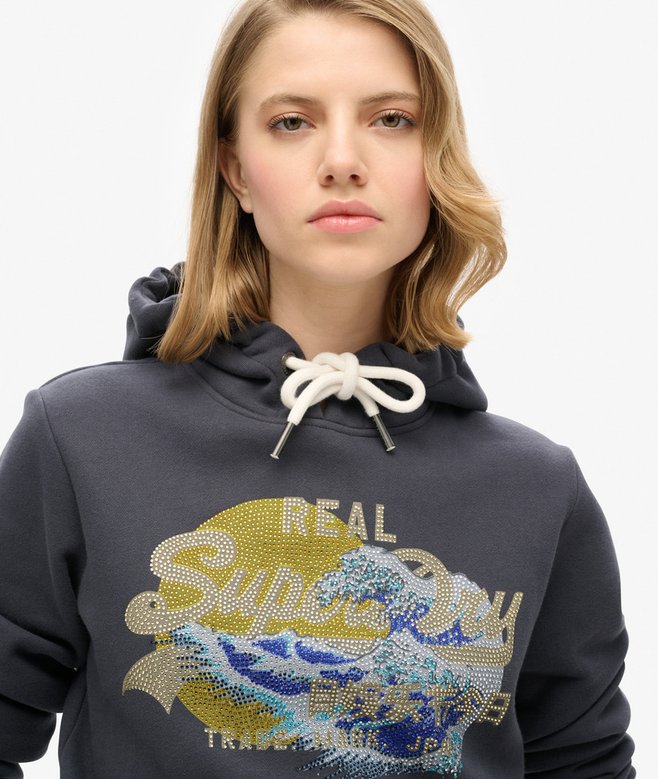 Tokyo Vintage Logo Graphic Hoodie