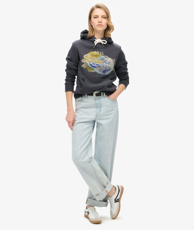 Tokyo Vintage Logo Graphic Hoodie